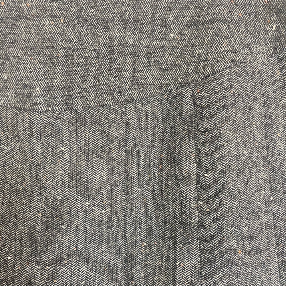 Banana Republic Wool Blend Pleated Skirt Gray Size 4 Academia Classic Preppy - Picture 7 of 9